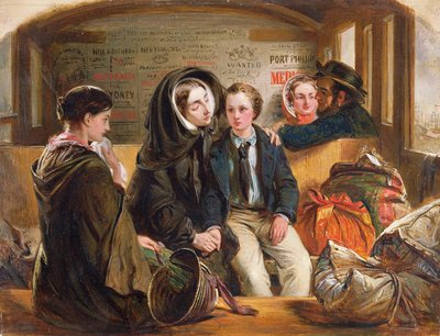 Segunda clase - La despedida Así nos separamos ricos en tristeza, separándonos pobres., 1855 de Abraham Solomon